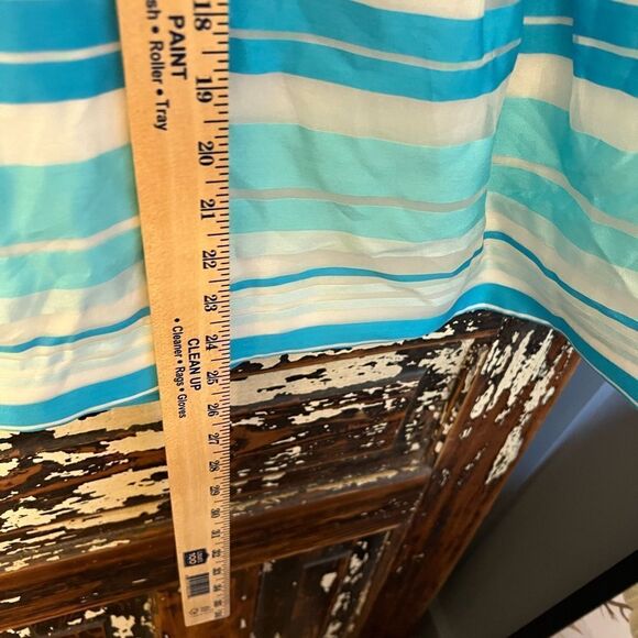 NWT Lilly Pulitzer Blossom strapless party dress. Turquoise wrapping stripe. 2. - Picture 5 of 9